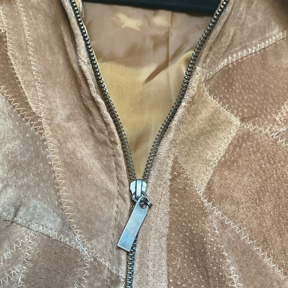 Leather Works Patchwork Leather Jacket Womens 3XL… - image 7